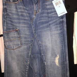 Long maxi lucky brand jeans skirt